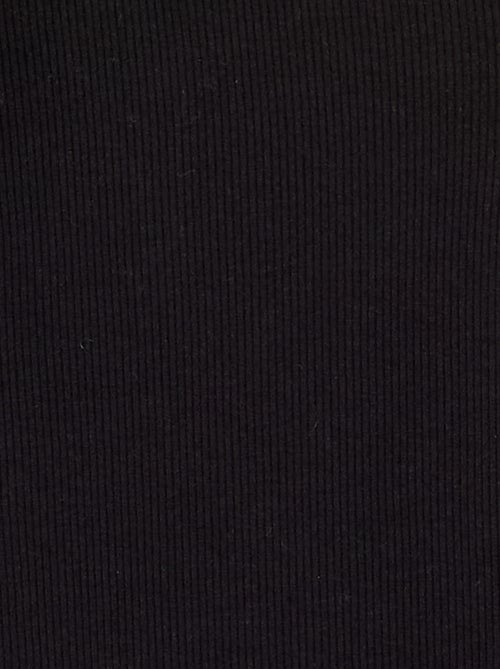 T-shirt a maniche lunghe in maglia a costine - Kiabi