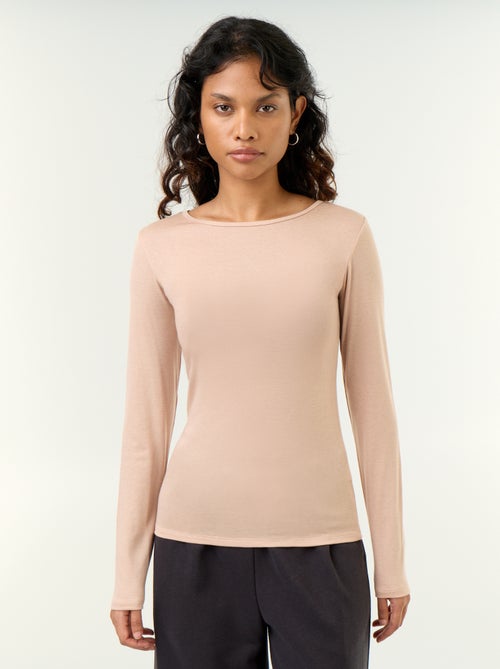 T-shirt a maniche lunghe in misto lana - Kiabi T-shirt a maniche lunghe in misto lana - Kiabi