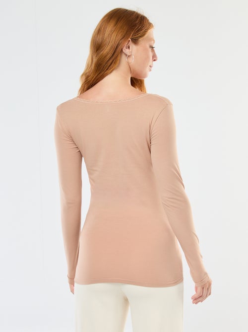 T-shirt a maniche lunghe intimo - Kiabi