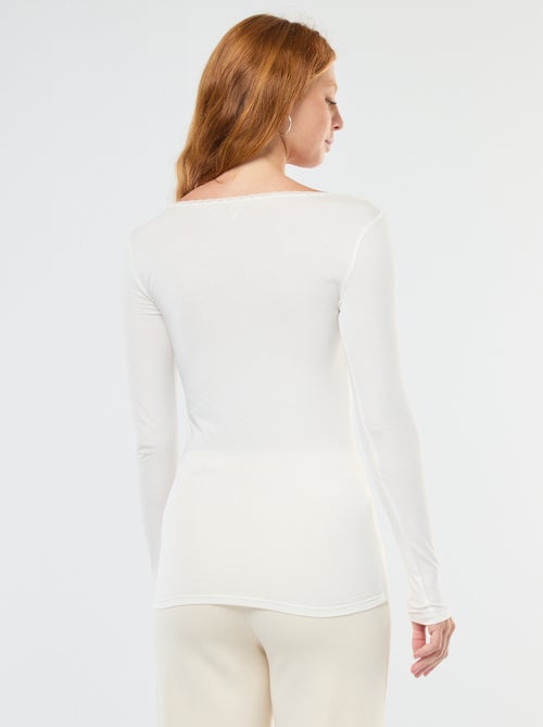 T-shirt a maniche lunghe intimo - Kiabi