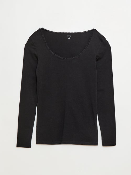 T-shirt a maniche lunghe intimo - Kiabi