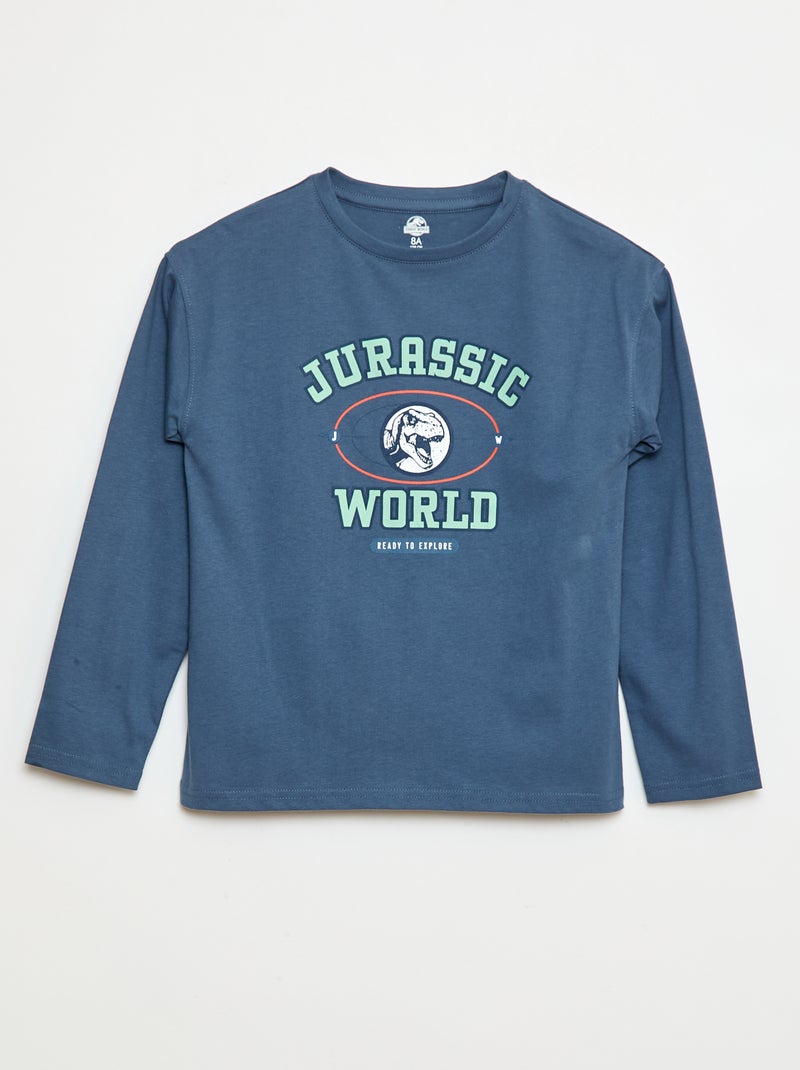 T-shirt a maniche lunghe 'Jurassic World' Blu - Kiabi