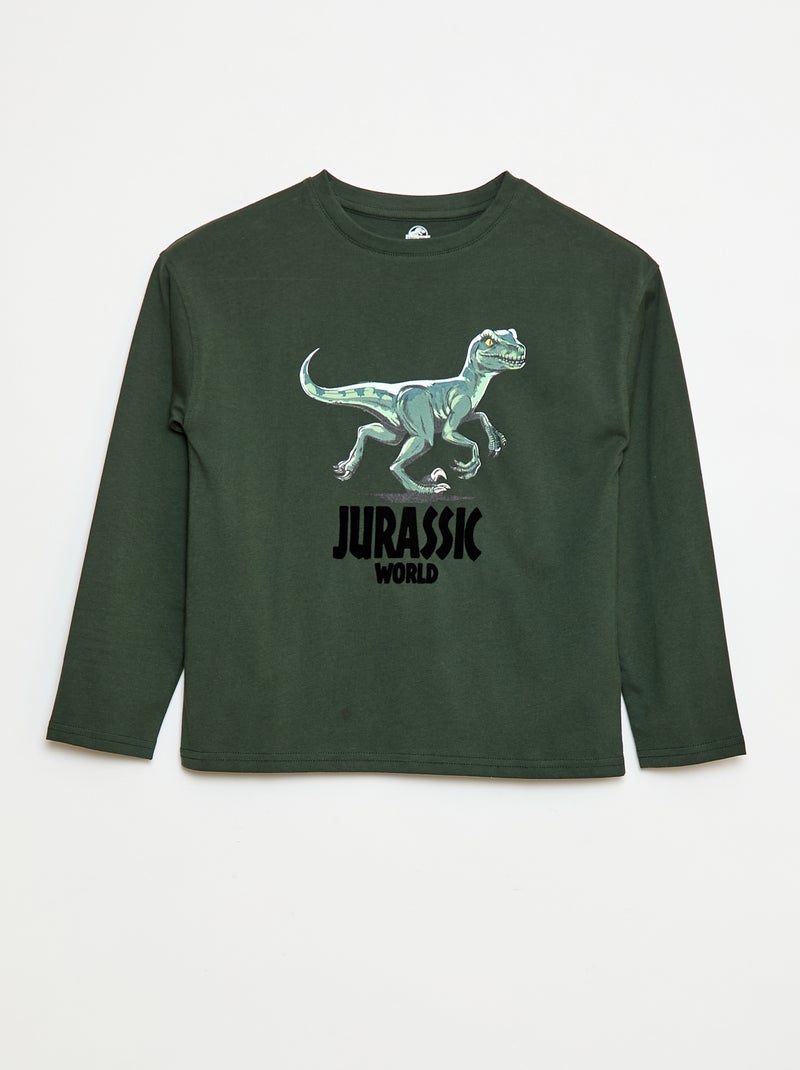 T-shirt a maniche lunghe 'Jurassic World' Verde - Kiabi