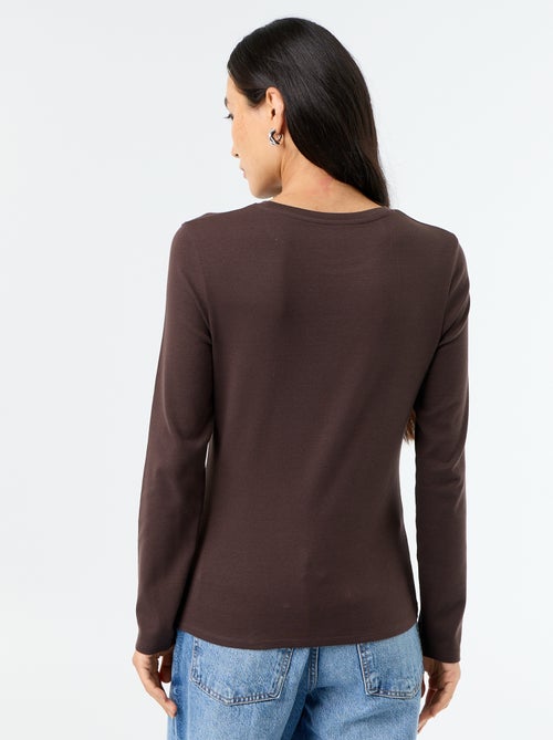 T-shirt a maniche lunghe - Kiabi T-shirt a maniche lunghe - Kiabi