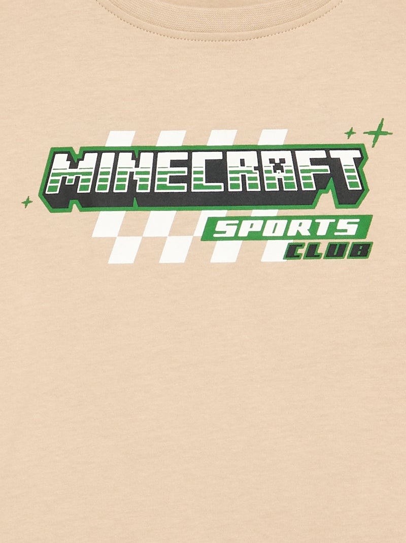 T-shirt a maniche lunghe 'Minecraft' Beige - Kiabi