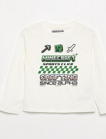 T-shirt a maniche lunghe 'Minecraft'