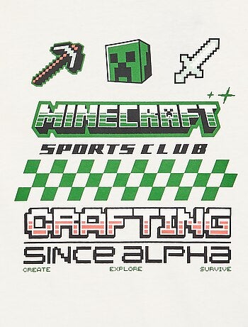 T-shirt a maniche lunghe 'Minecraft'