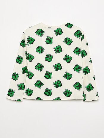 T-shirt a maniche lunghe 'Minecraft'