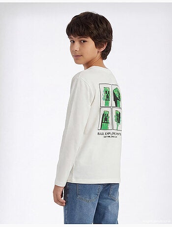 T-shirt a maniche lunghe 'Minecraft', MO Fashion