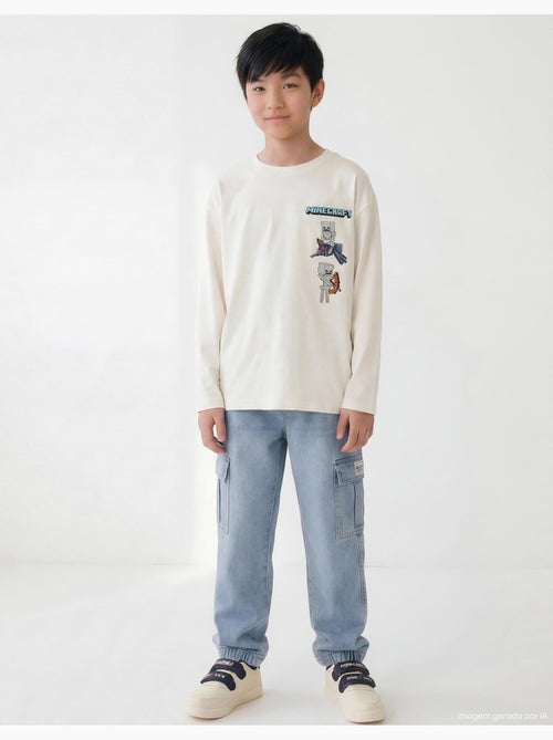 T-shirt a maniche lunghe 'Minecraft', MO Fashion - Kiabi