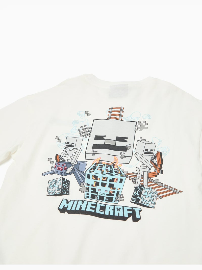 T-shirt a maniche lunghe 'Minecraft', MO Fashion Bianco - Kiabi