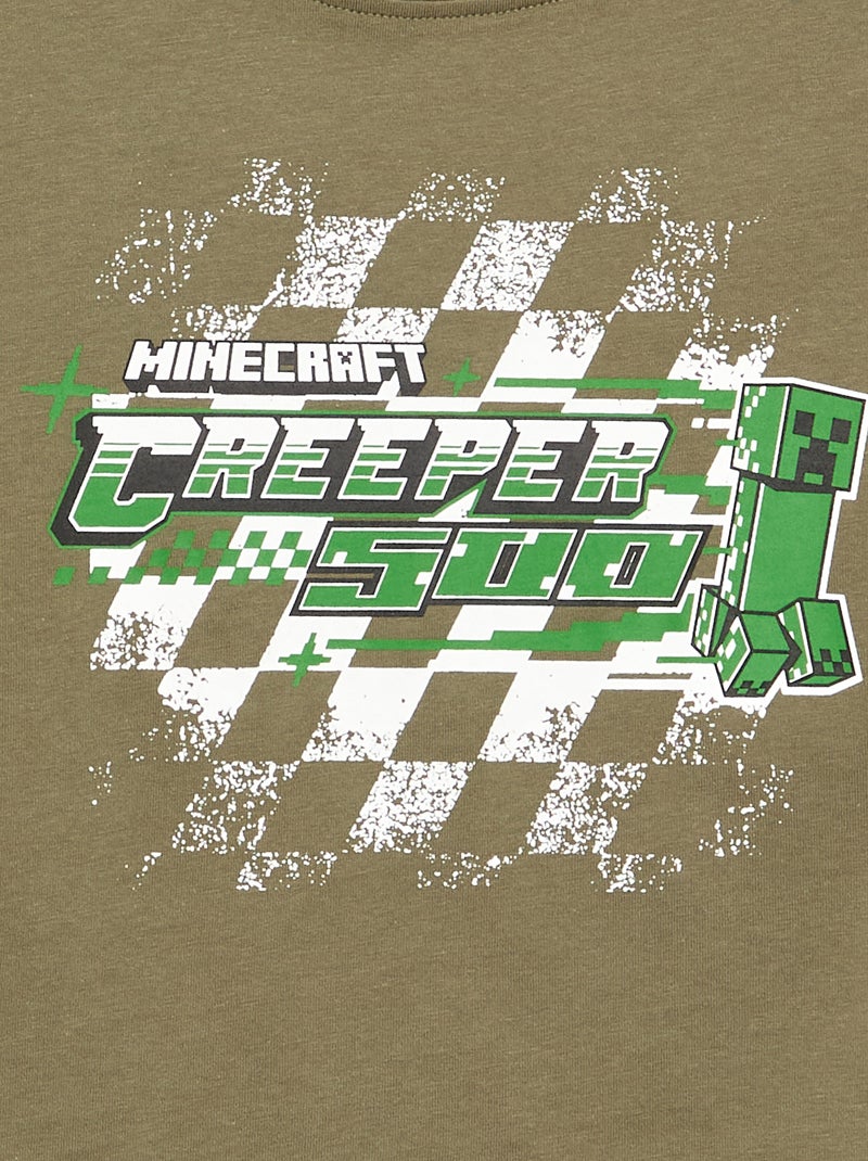 T-shirt a maniche lunghe 'Minecraft' Verde - Kiabi