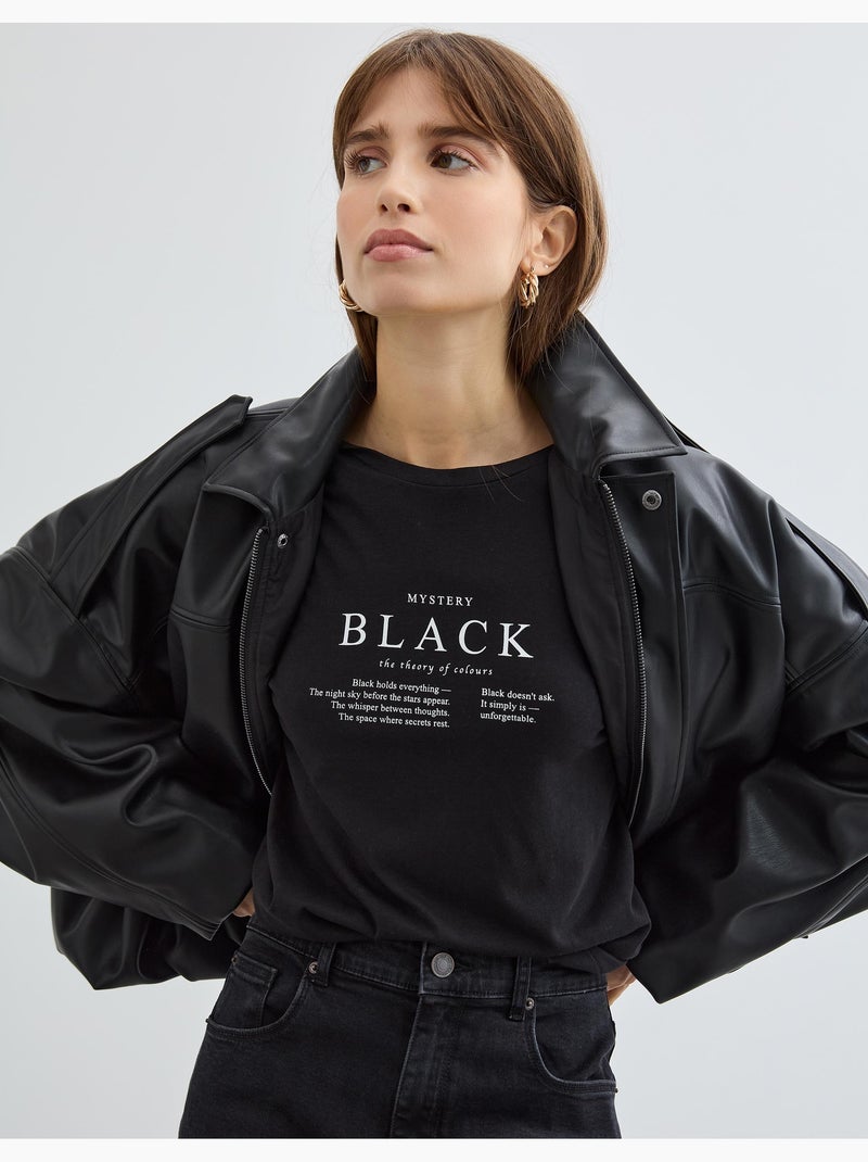 T-shirt a maniche lunghe, MO Fashion Nero - Kiabi