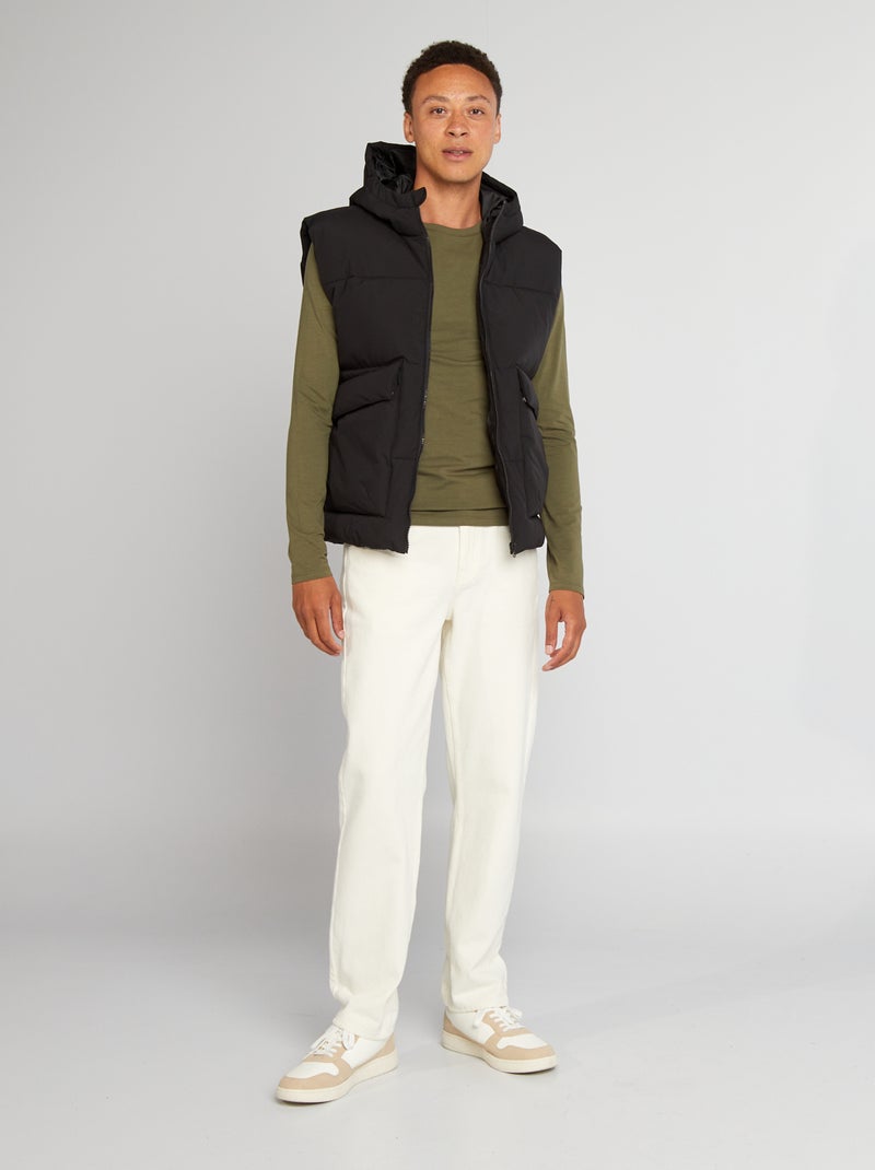 T-shirt à maniche lunghe muscle fit KAKI - Kiabi