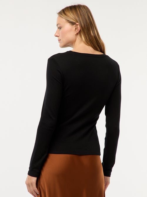 T-shirt a maniche lunghe - Kiabi