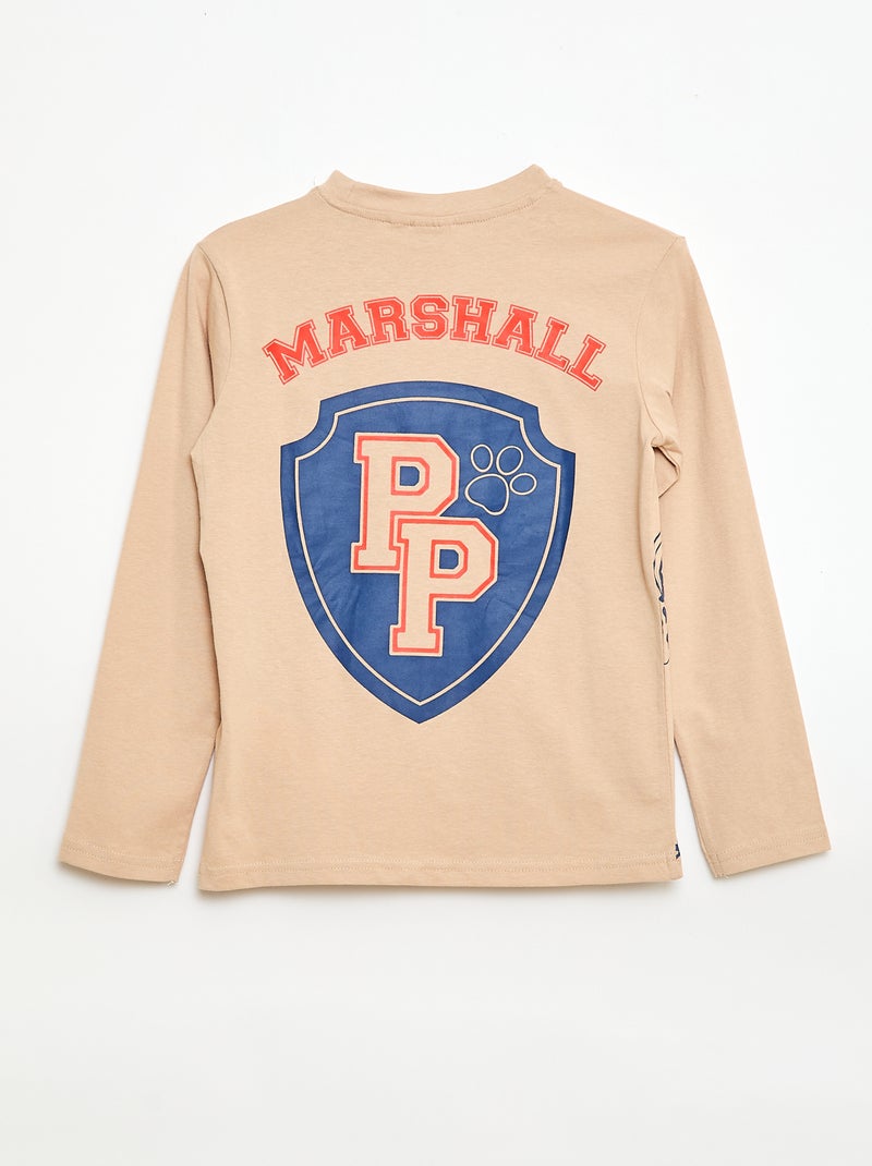 T-shirt a maniche lunghe 'Paw Patrol' Beige - Kiabi