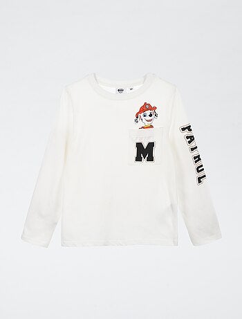 T-shirt a maniche lunghe 'Paw Patrol' in cotone