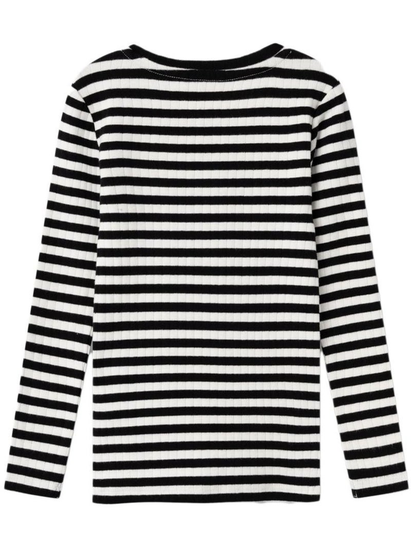 T-shirt a Maniche Lunghe per Bambina Name it Nero - Kiabi