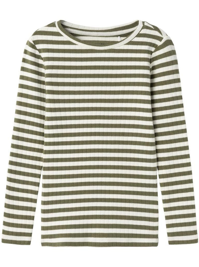T-shirt a Maniche Lunghe per Bambina Name It Verde - Kiabi