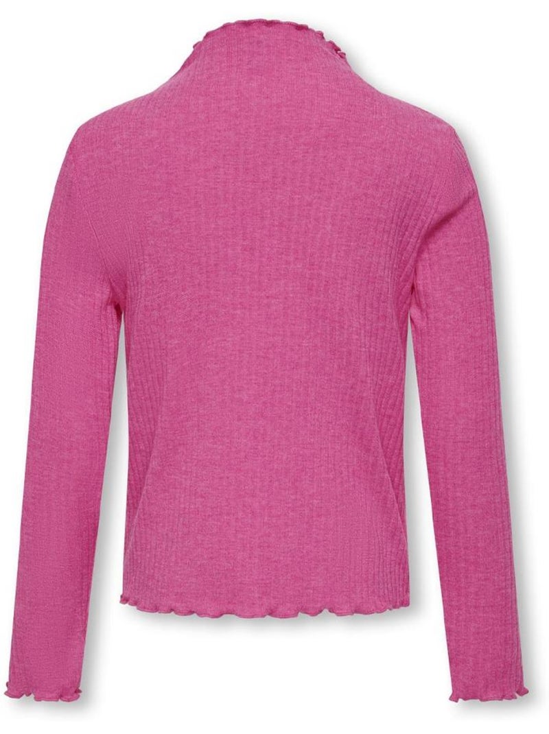 T-Shirt a Maniche Lunghe per Bambina ONLY Kids Rosa - Kiabi