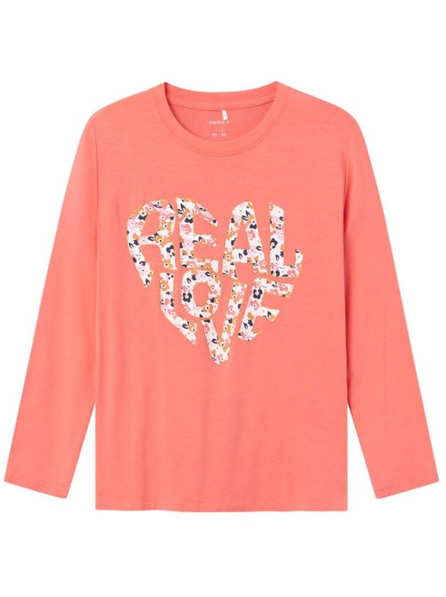 T-shirt a Maniche Lunghe per Ragazza Name it - Kiabi T-shirt a Maniche Lunghe per Ragazza Name it - Kiabi