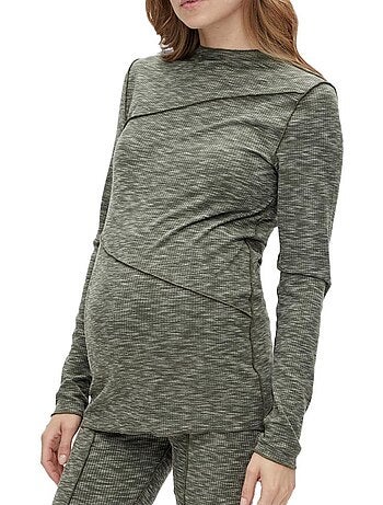 T-shirt a Maniche Lunghe Premaman Donna Mamalicious