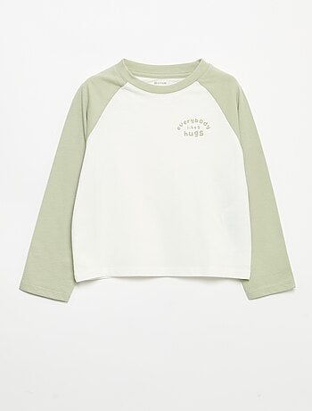 T-shirt a maniche lunghe raglan