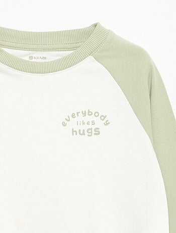 T-shirt a maniche lunghe raglan