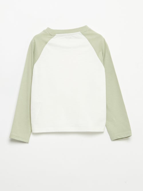 T-shirt a maniche lunghe raglan - Kiabi