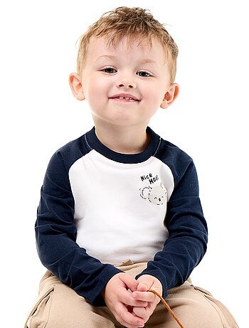 T-shirt a maniche lunghe raglan