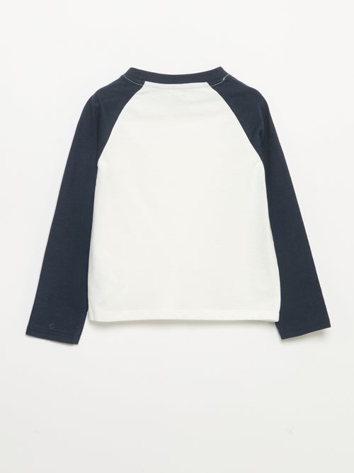 T-shirt a maniche lunghe raglan - Kiabi