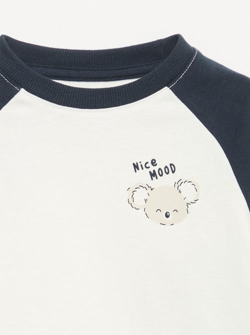 T-shirt a maniche lunghe raglan - Kiabi
