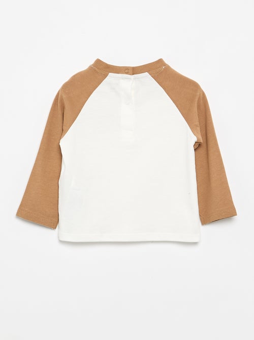 T-shirt a maniche lunghe raglan - Kiabi