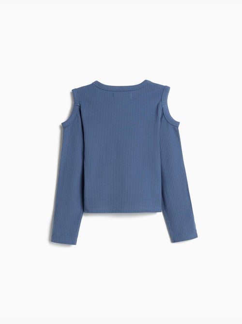 T-shirt a maniche lunghe ritagliate, MO Fashion - Kiabi