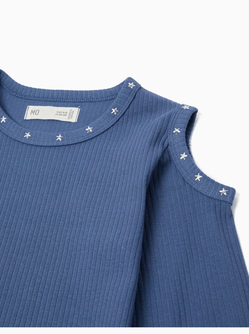T-shirt a maniche lunghe ritagliate, MO Fashion - Kiabi