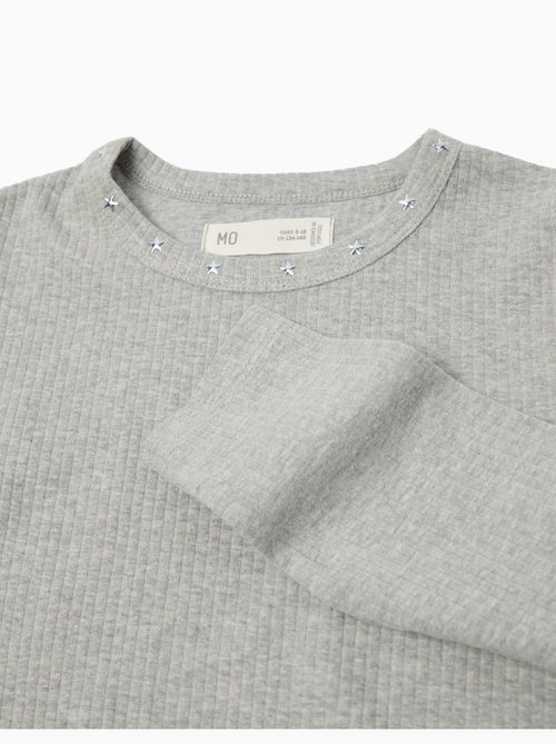 T-shirt a maniche lunghe ritagliate, MO Fashion - Kiabi