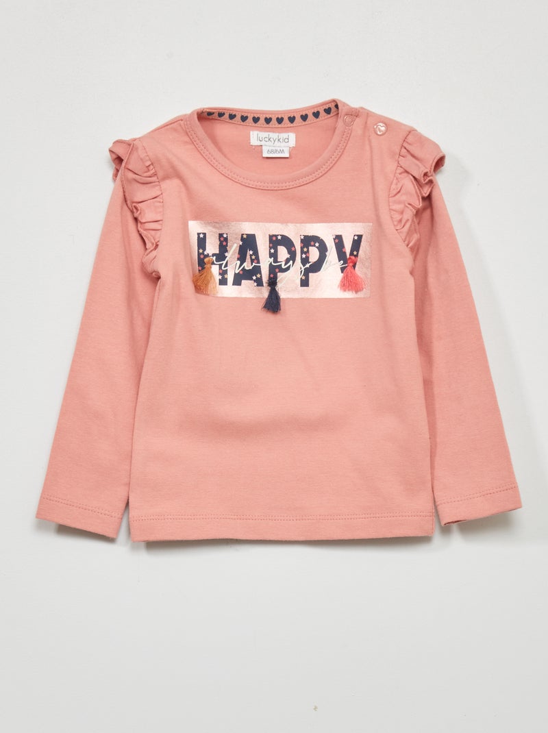 T-shirt a maniche lunghe ROSA - Kiabi