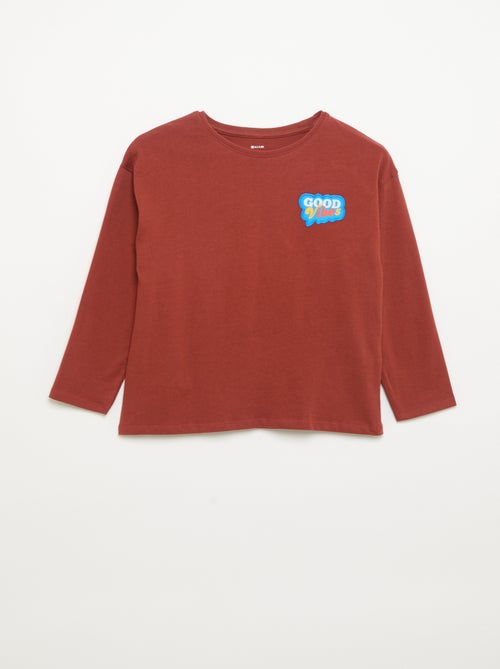 T-shirt a maniche lunghe - Kiabi