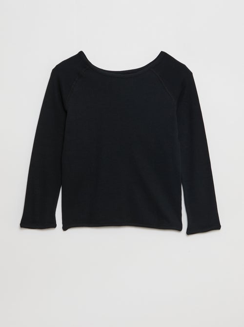 T-shirt a maniche lunghe senza lato definito - collezione facile da indossare - Kiabi