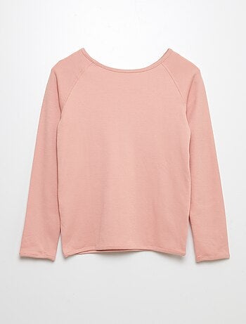 T-shirt a maniche lunghe senza lato definito - collezione facile da indossare