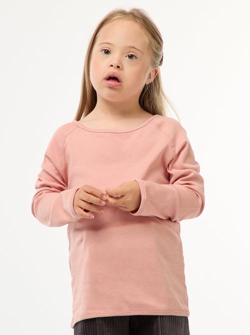 T-shirt a maniche lunghe senza lato definito - collezione facile da indossare - Kiabi