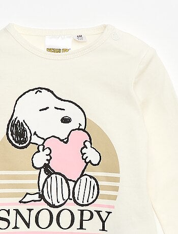 T-shirt a maniche lunghe 'Snoopy'