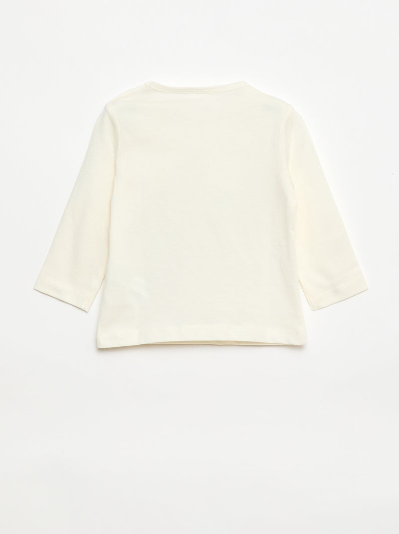 T-shirt a maniche lunghe 'Snoopy' Bianco - Kiabi