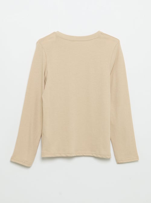 T-shirt a maniche lunghe stampata - Kiabi T-shirt a maniche lunghe stampata - Kiabi