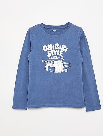 T-shirt a maniche lunghe stampata