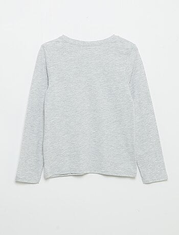 T-shirt a maniche lunghe stampata