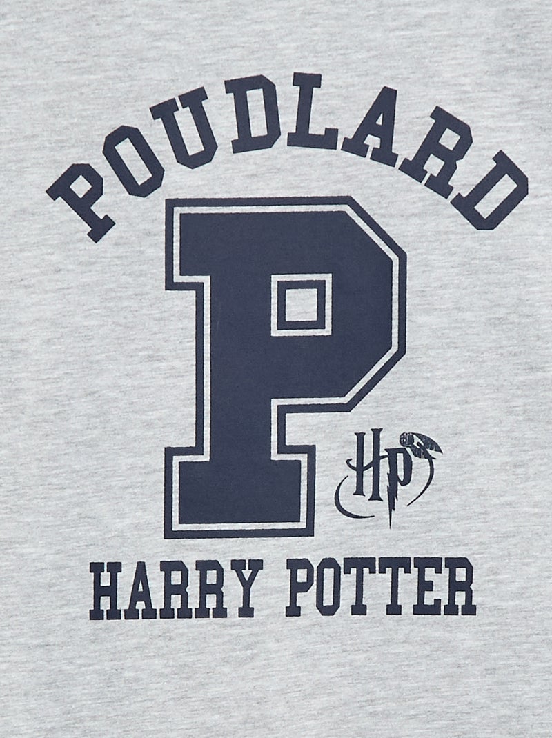 T-shirt a maniche lunghe stampata 'Harry Potter' Grigio - Kiabi