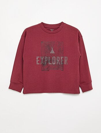 T-shirt a maniche lunghe stampata