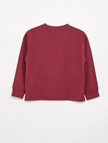 T-shirt a maniche lunghe stampata