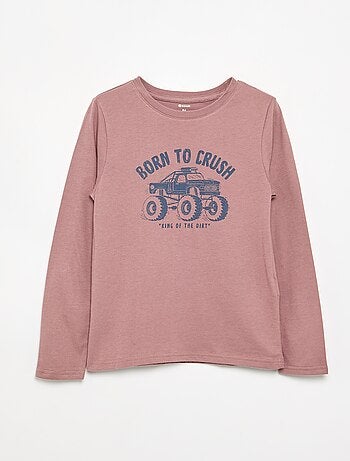 T-shirt a maniche lunghe stampata